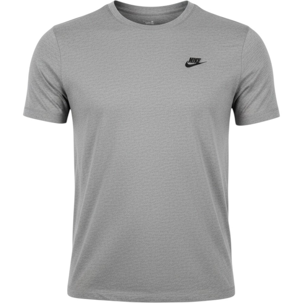 Nike Sportswear Club Tee Mens XL-Tall Grey Short Sleeve Logo Shirt AR4997-064